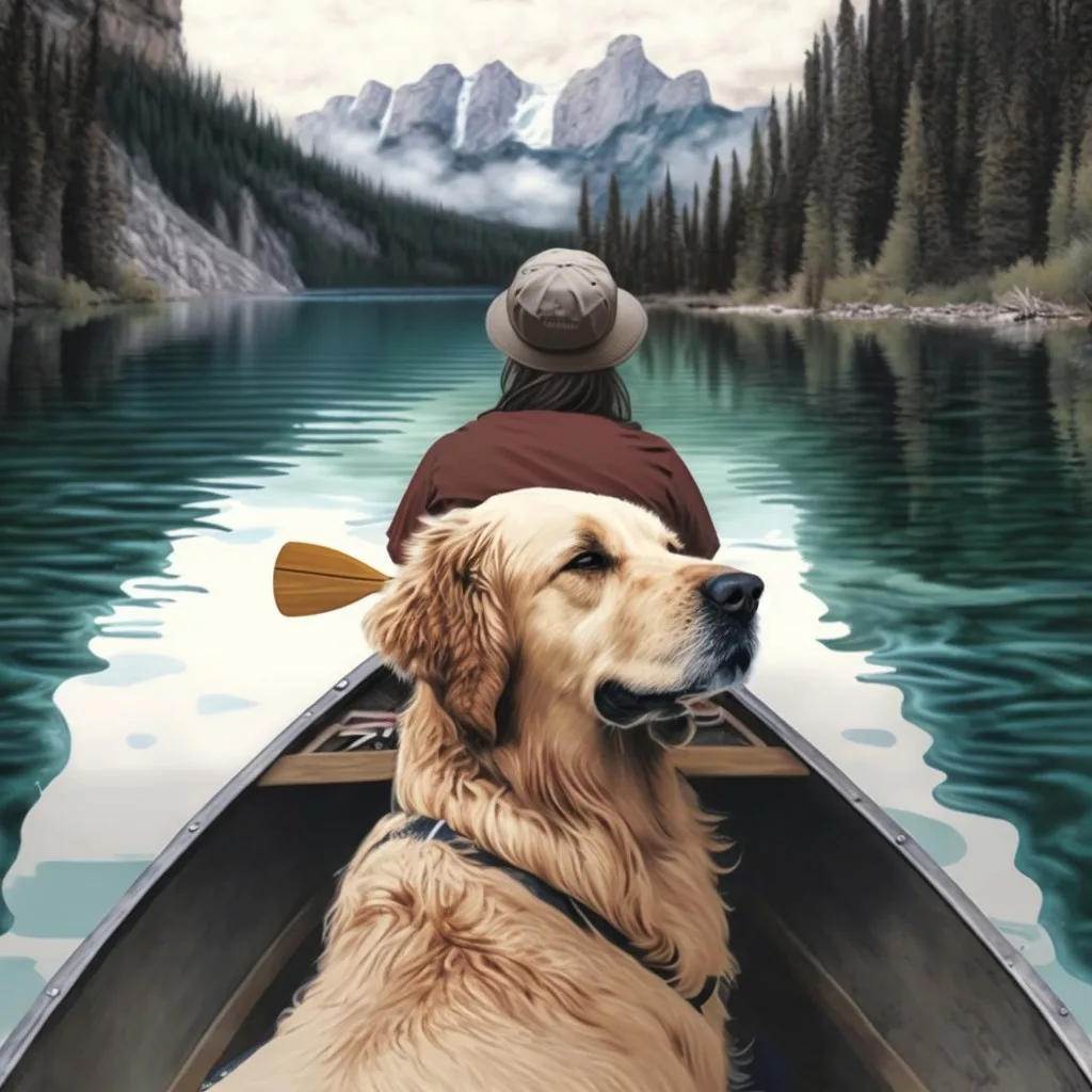 how do you canoe with a large dog